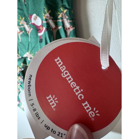 Magnetic Me Modal Christmas Footie Sz Newborn Months NWT - Picture 10 of 13
